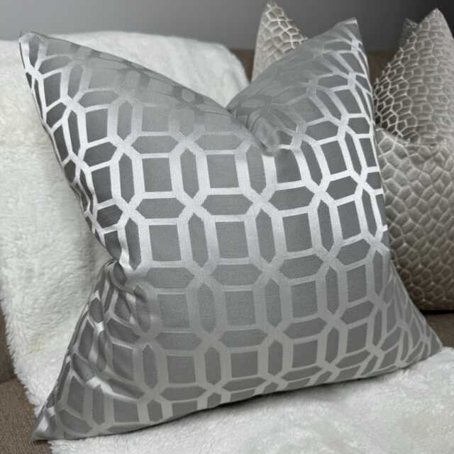 Luxury Cushion Cover, Silver Scatter Pillow Cover 18 - image 1