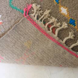 Authentic Moroccan Rug, Custom Fabulous Boujad Azilal Rug, Abstract Multicolored Carpet, Handmade Bohemian Rug - thumbnail 4