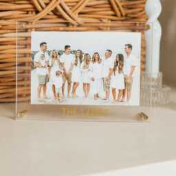 Shadow Monogram Acrylic Frame // Photo Gifts, Custom Picture Frame, Personalized Gifts For Mom, Her - thumbnail 2