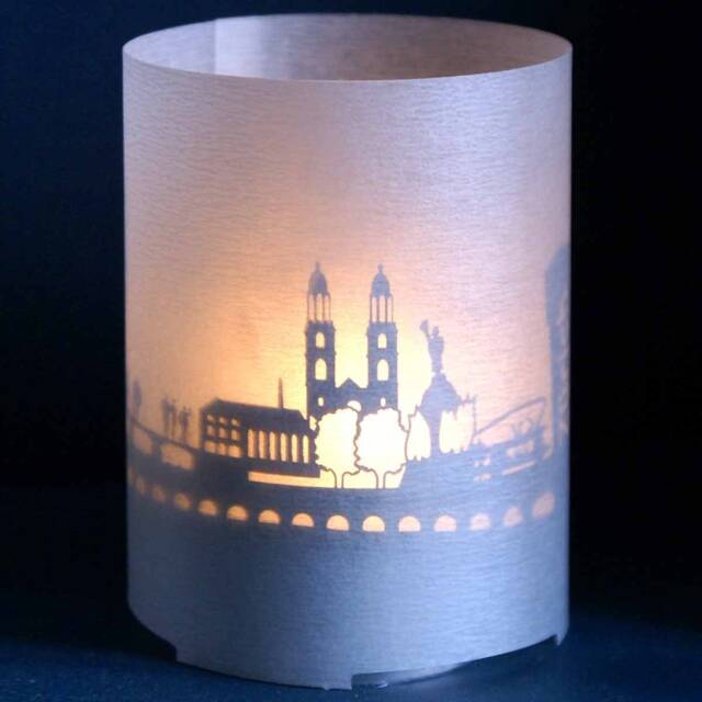 Zurich Skyline Gift Tube Shadow Play - Mesmerizing Candle Projection, Perfect Souvenir - image 1