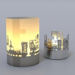 Zurich Skyline Gift Tube Shadow Play - Mesmerizing Candle Projection, Perfect Souvenir - thumbnail 4