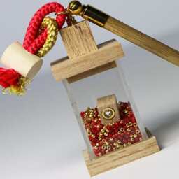 Interactive Magic Gold Lantern Charm Removable Magnetic Wand Moves The Cube Inside Fun, Lantern, Unique Gift For All - thumbnail 4