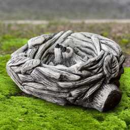 Concrete Birds in Nest Statue Handmade Stone Figure Garden Bird Sculpture Outdoor Decoration Cement Ornament Bird Lover Gift - thumbnail 3
