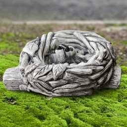Concrete Birds in Nest Statue Handmade Stone Figure Garden Bird Sculpture Outdoor Decoration Cement Ornament Bird Lover Gift - thumbnail 4