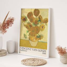 Vincent Van Gogh Sunflowers 1888 Printed Wall Art A3 A4 Classic Floral Impressionist Decor Gift - thumbnail 3