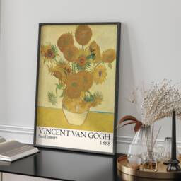 Vincent Van Gogh Sunflowers 1888 Printed Wall Art A3 A4 Classic Floral Impressionist Decor Gift - thumbnail 2