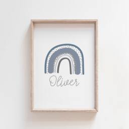 3 Boys Nursery Prints, Wall Art, You Are My Sunshine Muted Blue, Quotes, Bedroom Art - thumbnail 2