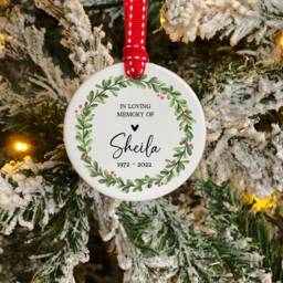 Memorial Tree Ornament - First Christmas Without You Gift Keepsake Dad Nan Grandparent Loss Bereavement Sympathy - thumbnail 3