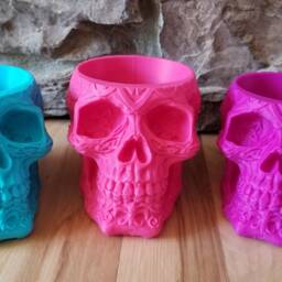 Day Of The Dead Skull 3D Printed Planter - thumbnail 2
