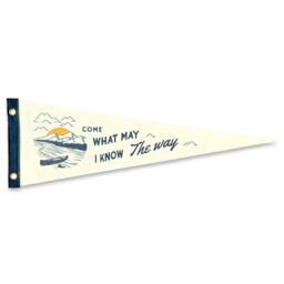 Nautical Pennant Flag, Travel Theme, Vintage Style Wall Decor - thumbnail 2