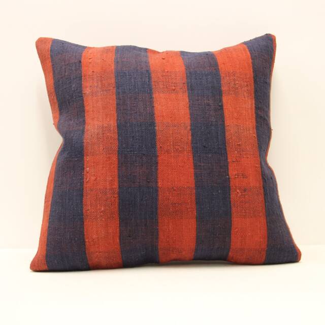 Kilim Pillow, Sofa Pillow Boho Pillow, Handwoven Pillow, 18x18 - 45x45 cm Minimalist Decorative Pillow, Cushion Cover Throw Pillow 4Kbf-486 - image 1