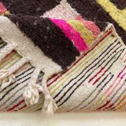 Custom Beni Ourain Runner Rug Colorful Moroccan Wool Hallway Rug - thumbnail 4