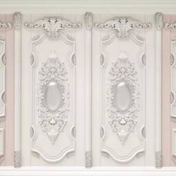 3D White European Wall Mural, Peel & Stick Wallpaper - thumbnail 2