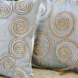 Abaca Throw Pillow Cover Natural Fiber Accent Cushion, 20x20 - thumbnail 3