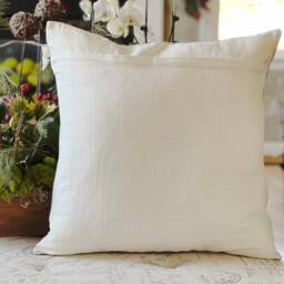 Abaca Throw Pillow Cover Natural Fiber Accent Cushion, 20x20 - thumbnail 4