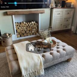Deep Cushioned Extra Large Naples Chesterfield Footstool Coffee Table