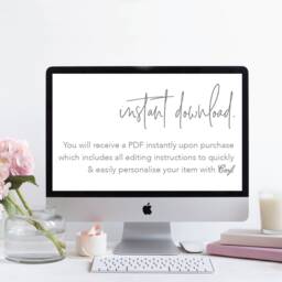 Husband & Wife Print - Engagement Wedding Printable Digital Wall Art Typography Minimalist - thumbnail 2