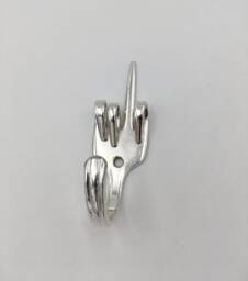 Mini Fork You Key Hook Vintage Reclaimed Silverware Wall Silverplate Hangers - thumbnail 1