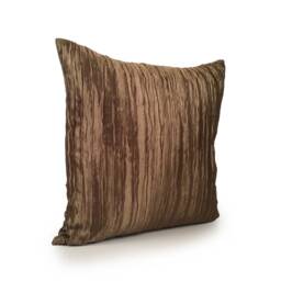 Greenish Brown Pillow, Throw Pillow Cover, Decorative Cushion Covers, Accent Satin Blend Home Decor, Textured - thumbnail 2