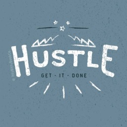 Hustle Quote A4 Print - Motivational Wall Art - thumbnail 2