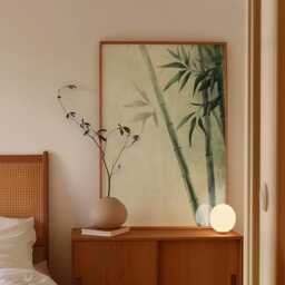 Bamboo Wall Art Poster - Japanese Zen Nature Print Minimal Botanical Decor Calm Neutral Interior Artwork - thumbnail 2