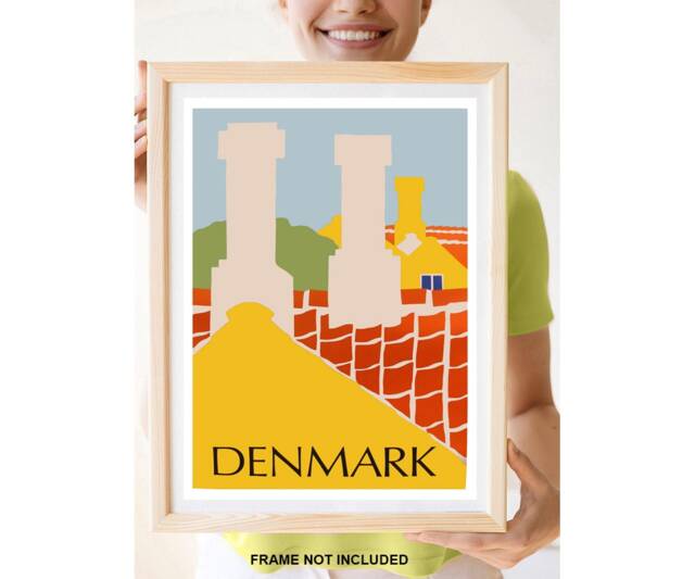 Reprint Of The Vintage Travel Poster - Denmark - image 1