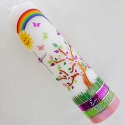 Baptism Candle Tree Of Life, Incl. Labeling - thumbnail 1