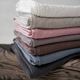 Linen Flat Bed Sheet 100% Linen Material Stonewashed Bedding Twin Full Queen King Size No Seams, Mother's Day, Valentines Day Gift - thumbnail 4