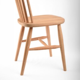 Scandinavian Nordic Oak Kitchen Dining Chair in Neptune's Natural Colour, Made From European Oak - thumbnail 3