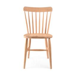 Scandinavian Nordic Oak Kitchen Dining Chair in Neptune's Natural Colour, Made From European Oak - thumbnail 1