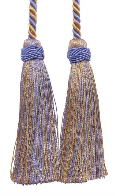 "D??copro Double Tassel Curtain & Drapery Tieback/Holdback, 4"", 26" - image 1