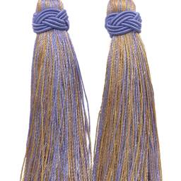 "D??copro Double Tassel Curtain & Drapery Tieback/Holdback, 4"", 26" - thumbnail 2