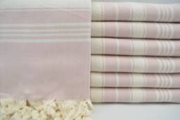 "Turkish Towel, Light Pink Towel, Turkish Cotton Towel, Sauna Towel, Festival Towel, Spa Towel, Peshtemal, 40""x70"