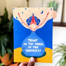 Motivational Prints, Christmas Gift For Teens, Witchy Gifts, Colorful Wall Art, Universe Gift, Botanical Inspirational Poster - thumbnail 2