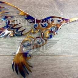 Thank You Gift Hummingbird Metal Wall Art - thumbnail 2