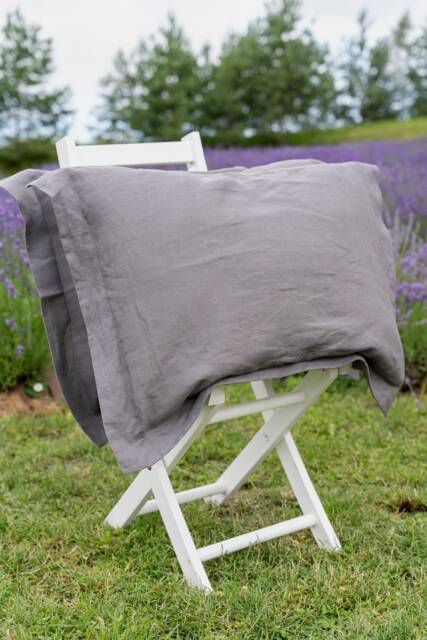 Linen Pillowcases Set Stone Washed Organic Flax, Rustic Style - image 1