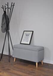 Toscania Trunk, A Bench With Rossi Furniture Container, Seat, An Upholstered Box, Patterned Fabric