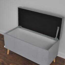 Toscania Trunk, A Bench With Rossi Furniture Container, Seat, An Upholstered Box, Patterned Fabric - thumbnail 2