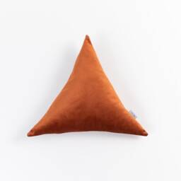 Triangle Velvet Pillow - Decorative Throw Accent Cushion - thumbnail 2