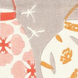 Galbraith & Paul Lanterns Custom Roman Shades - Shown in Denim On White - thumbnail 3