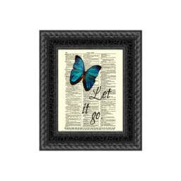 "Butterfly Dictionary Art Print ""Let It Go" - thumbnail 1