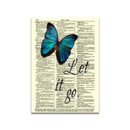 "Butterfly Dictionary Art Print ""Let It Go" - thumbnail 3