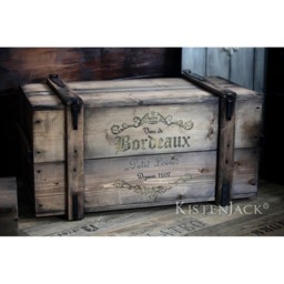 "Chest, Wooden Box, Cargo Bench, Coffee Table ""Bordeaux" - thumbnail 2