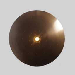 Brass Semi Flush Mount Ceiling Light, Sputnik Chandelier - thumbnail 3