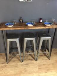 Reclaimed Wood Breakfast Bar Table