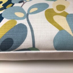 Floral Cushion Covers Handmade Lemon Zest Twill, Set Of 2 - thumbnail 2