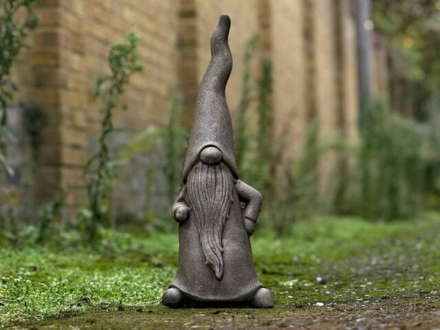 Nordic Gnome Sculpture Concrete Garden Elf Decor Cement Dwarf Ornament Indoor Outdoor Whimsical Long Accent Lawn Lover Gift - image 1
