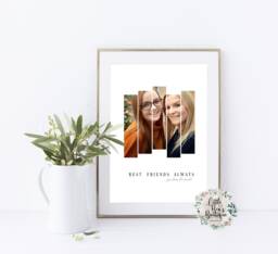 Peronalised Best Friends Print, Custom Photo Gift For Friend, Friends Best Birthday Sister, Auntie - thumbnail 1