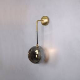 Desgin Wall Lighting - Brass Globe Lamp Vanity Light Fixture, Sconce, Lamp, , Small - thumbnail 3