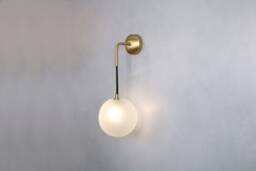 Desgin Wall Lighting - Brass Globe Lamp Vanity Light Fixture, Sconce, Lamp, , Small - thumbnail 1